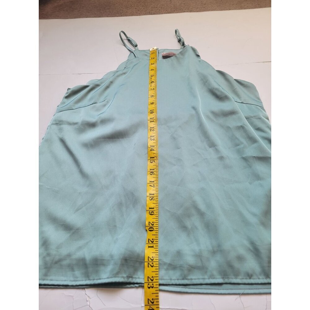 Willow Root Scalloped  Lined Sleevless Top Size S Delicate Colorful Preppy City - Picture 10 of 11